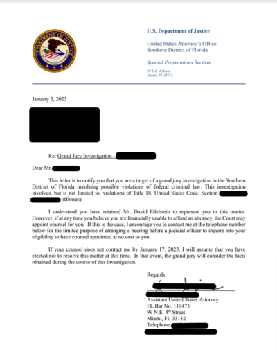 target letter