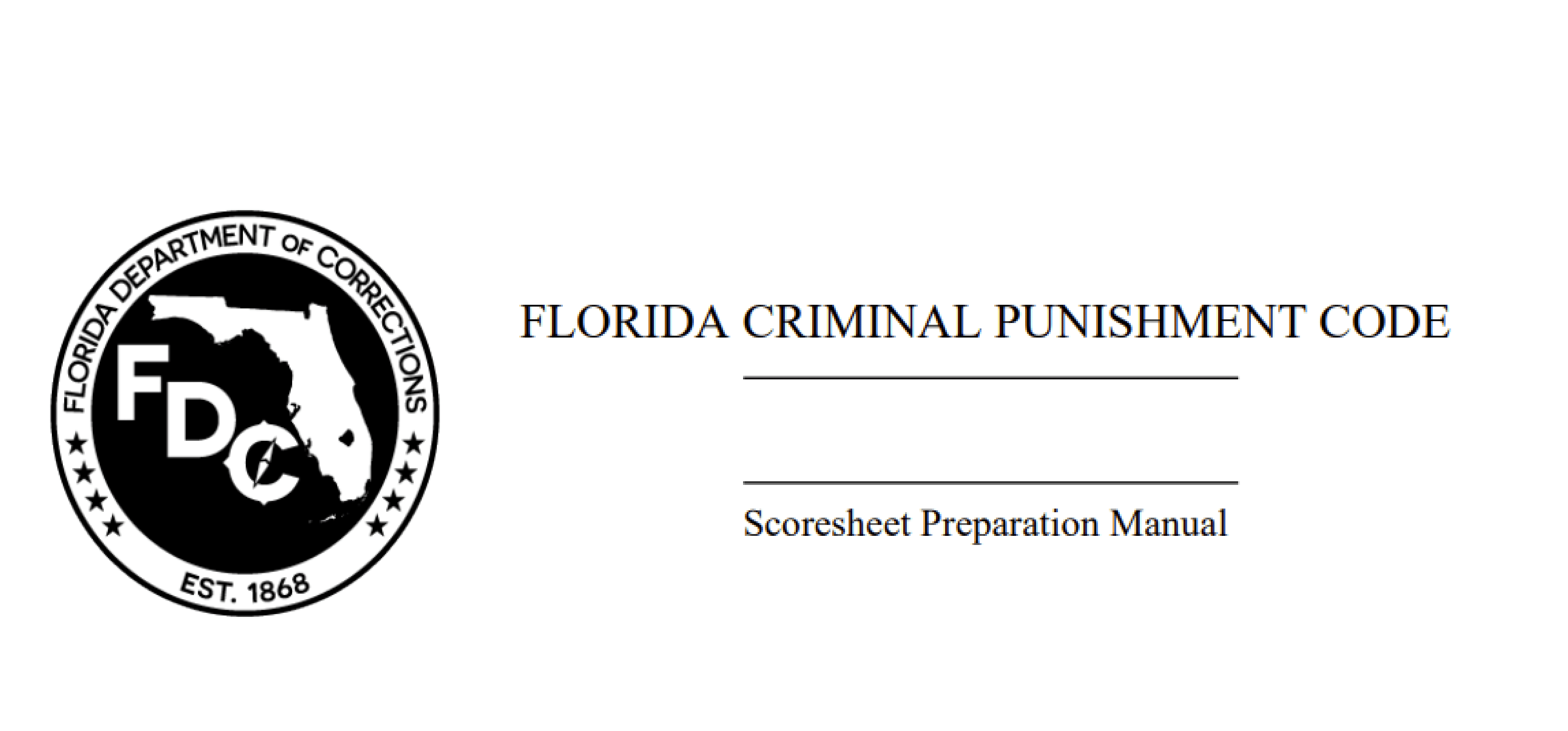 florida criminal punishment code